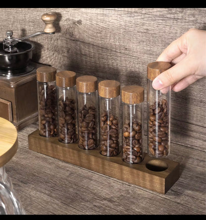 Tea display with an airtight lid