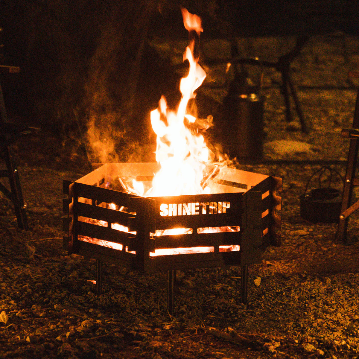 A fireplace for a fire