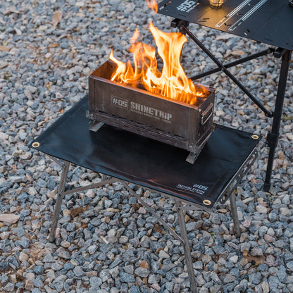 Rectangular non-combustible tarpaulin