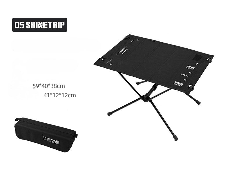 Fabric camping table